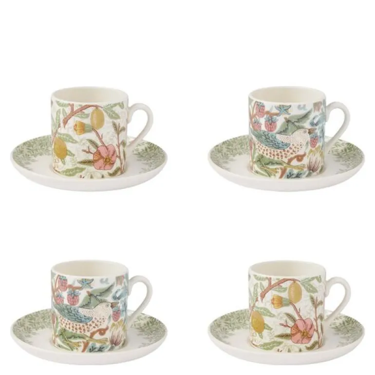 Morris & Co espressokopp med skål 4 stk