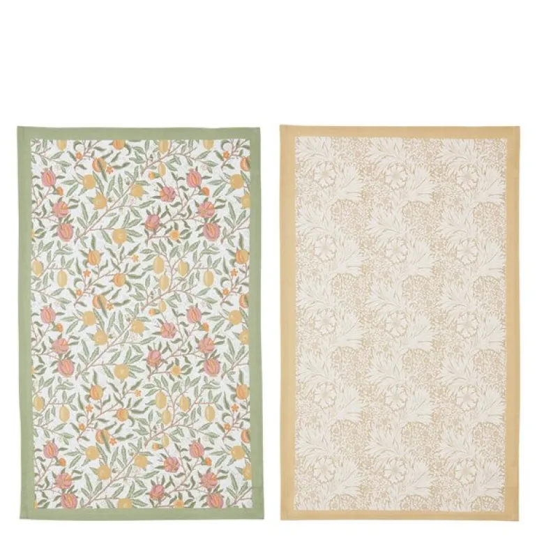 Morris & Co kjøkkenhåndkle Fruits & Marigold 2 stk 45x74 cm