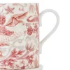 Morris & Co kopp og coaster-sett Strawberry Thief Madder