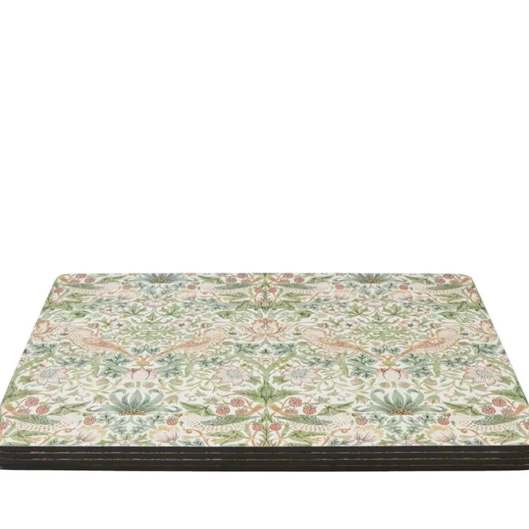 Morris & Co Strawberry Thief bordbrikker 4 stk grønn