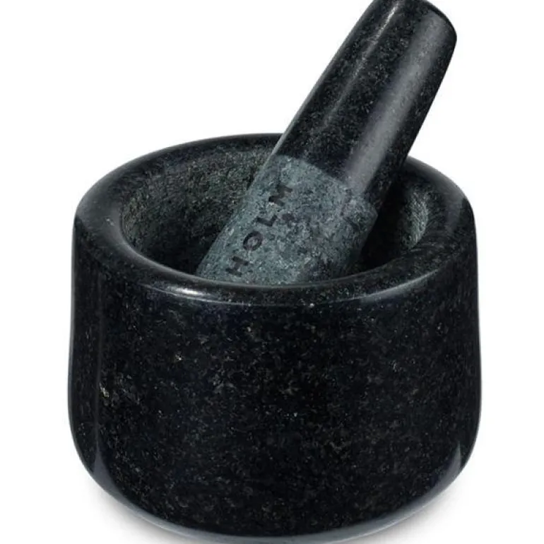 Morter Ø12 cm granitt