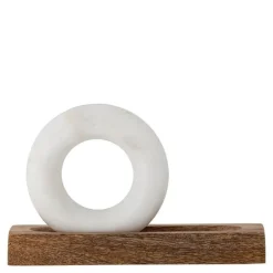 Morter og støter Manuella 2 stk 28x17x7 cm mangotre/marmor