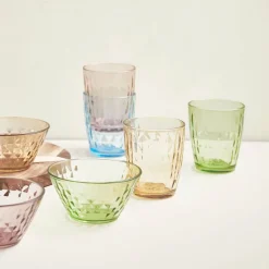 Mosaic  vannglass 34 cl 4 stk multi