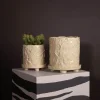 Muddy krukke L 23x23,5 cm beige