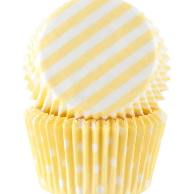 Muffinsform 50 stk gul pastell