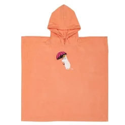 Mummi badeponcho barn Under paraplyen korall