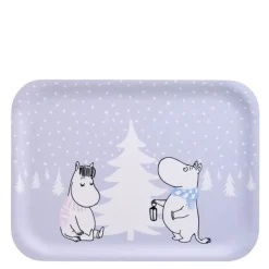 Mummi brett 20x27 cm Snøfall lilla