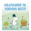 Mummi dobbeltkort 7,5x7,5 cm Gratulerer til verdens beste