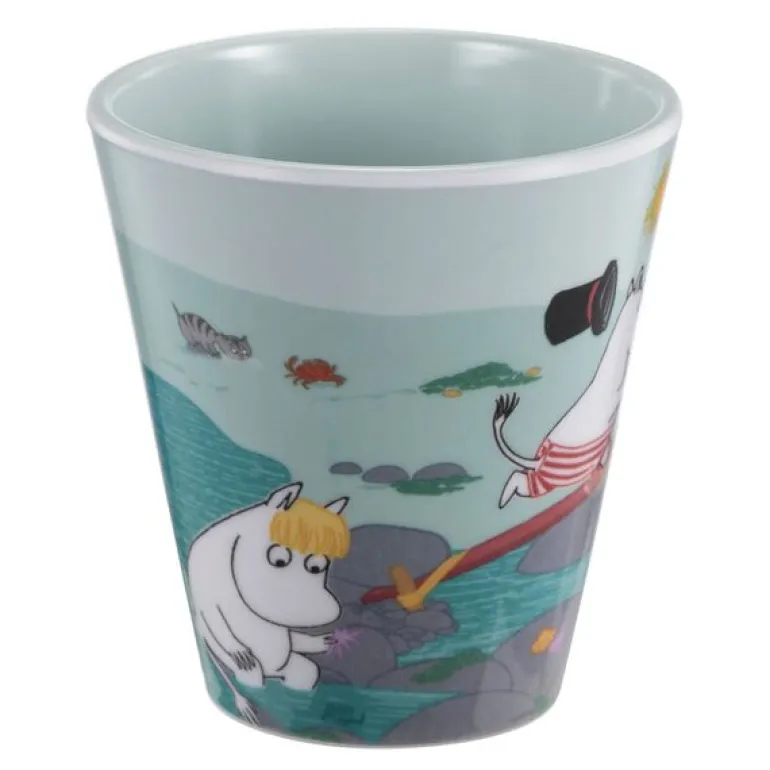 Mummi drikkebeger 25 cl moomin playing on the beach