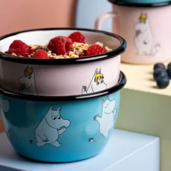 Mummi emaljeskål 60 cl Mummitrollet blå
