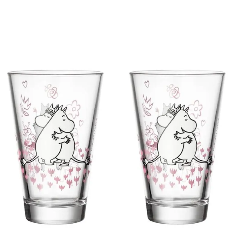 Mummi glass 30 cl 2 stk Kjærlighet