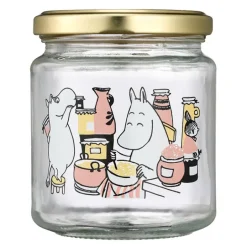 Mummi glasskrukke og 4 klistremerker 0,3L syltetøy