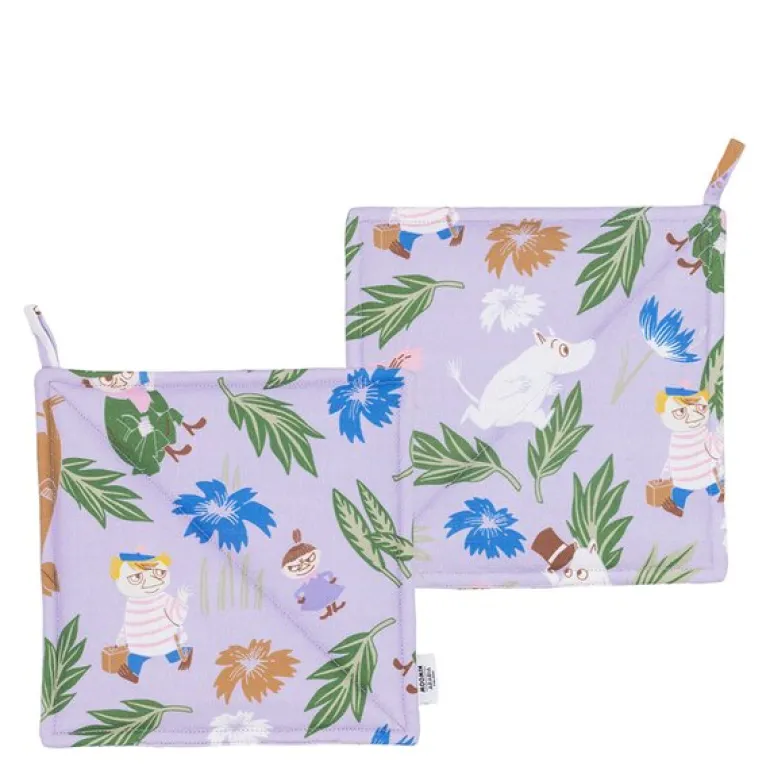 Mummi gryteklut 22x22 cm 2 stk lilla