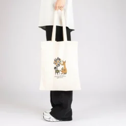Mummi handlenett 38,5x42 cm Sniff med appelsiner beige