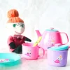 Mummi kaffesett dukkesett i koffert Lille My rosa