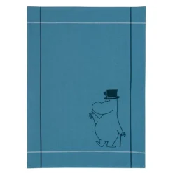 Mummi kjøkkenhåndkle 50x70 cm Mummipappa blå