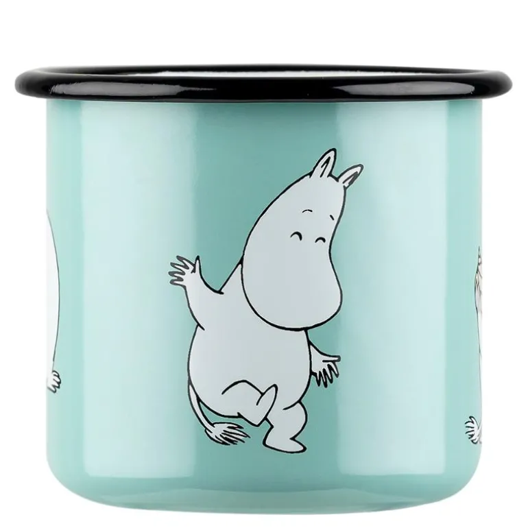 Mummikopp Emalje 37 cl Mummitrollet mint