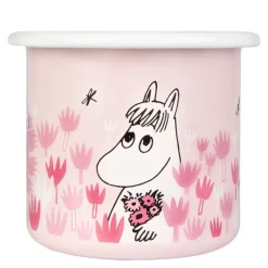 Mummikopp Emalje I hagen 25 cl rosa