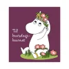 Mummi kort dobbelt Bursdagsbarnet lilla