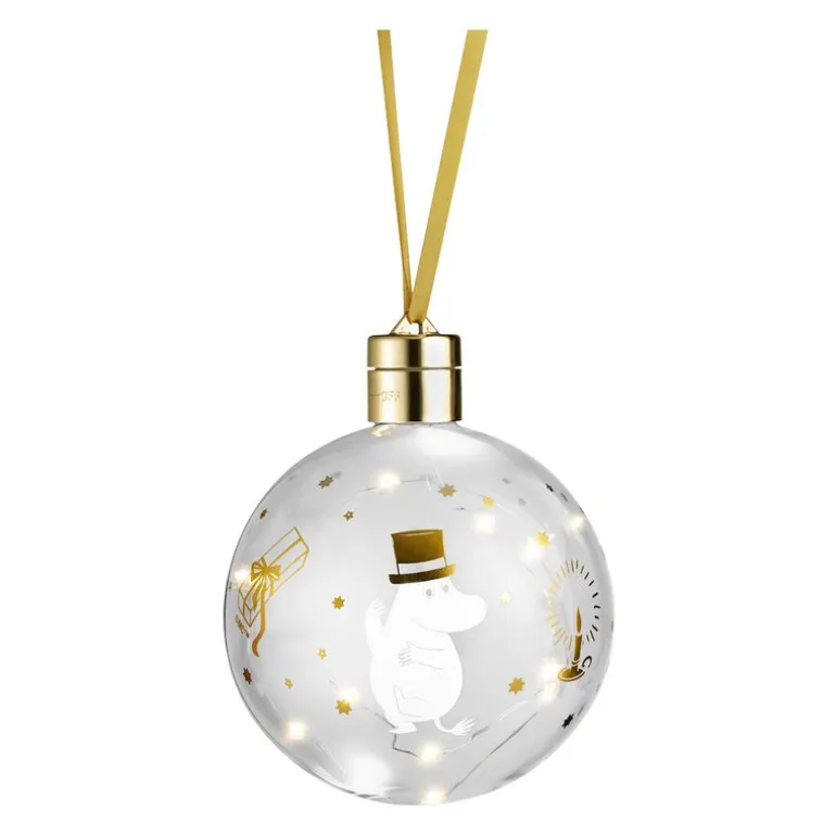 Mummi kule med LED lys 11 cm gnistrende stjerner
