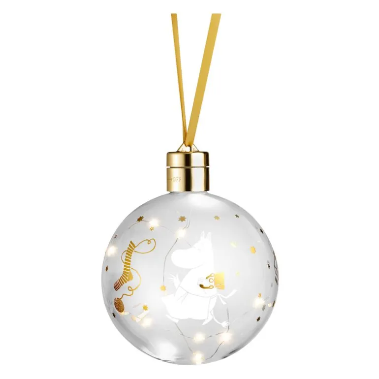 Mummi kule med LED lys 11 cm gnistrende stjerner