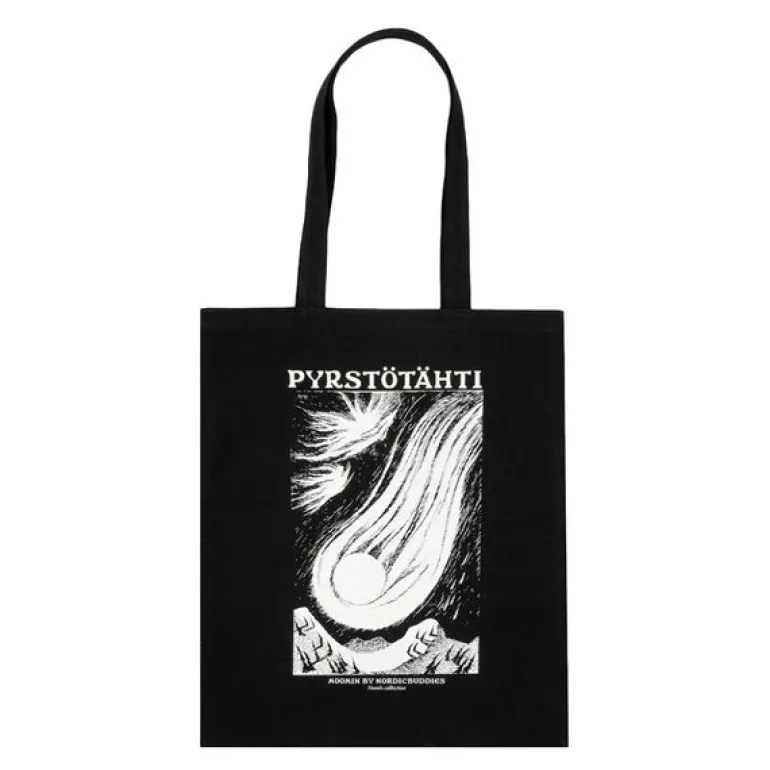 Mummi Novels handlenett 38,5x42 cm Kometen svart