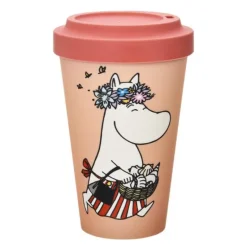 Mummi reisekopp 45 cl Mummimamma i sommerstemning beige