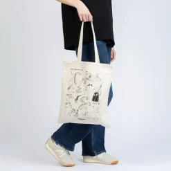 Mummi 80 år handlenett 38,5x42 cm Jungel beige