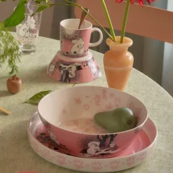 Mummi serveringsskål 23cm Kjærlighet rosa 30 år