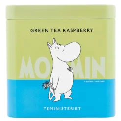 Mummi teboks Mummitrollet grønn te bringebær 100g