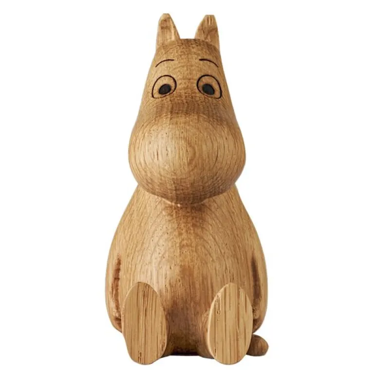 Mummitrollet trefigur 10 cm eik