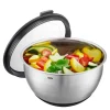 Muovo bolle m/lokk 2,5L/20 cm stål