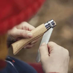 My first Opinel lommekniv 8 cm bøk m/beltehylster