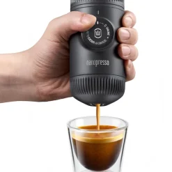 Nanopresso bærbar espressomaskin grå