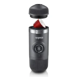 Nanopresso espressomaskin med NS adapter grå