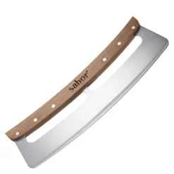 Napo pizzakutter 33x10 cm stål/eik
