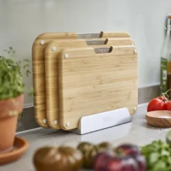 Nest Boards skjærebrett i tre 3 stk bambus