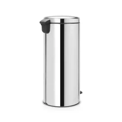 NewIcon pedalbøtte 30L blankt stål