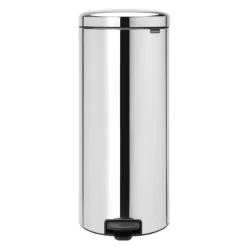 NewIcon pedalbøtte 30L blankt stål