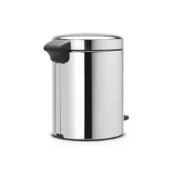 NewIcon pedalbøtte 5L blankt stål