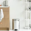 NewIcon pedalbøtte 20L blankt stål