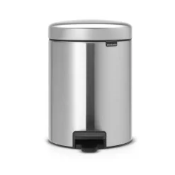 NewIcon pedalbøtte 5L børstet stål