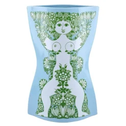 Nina vase 28,5 cm lys blå/grønn
