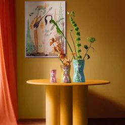 Nina vase 16,5 cm pink/rød