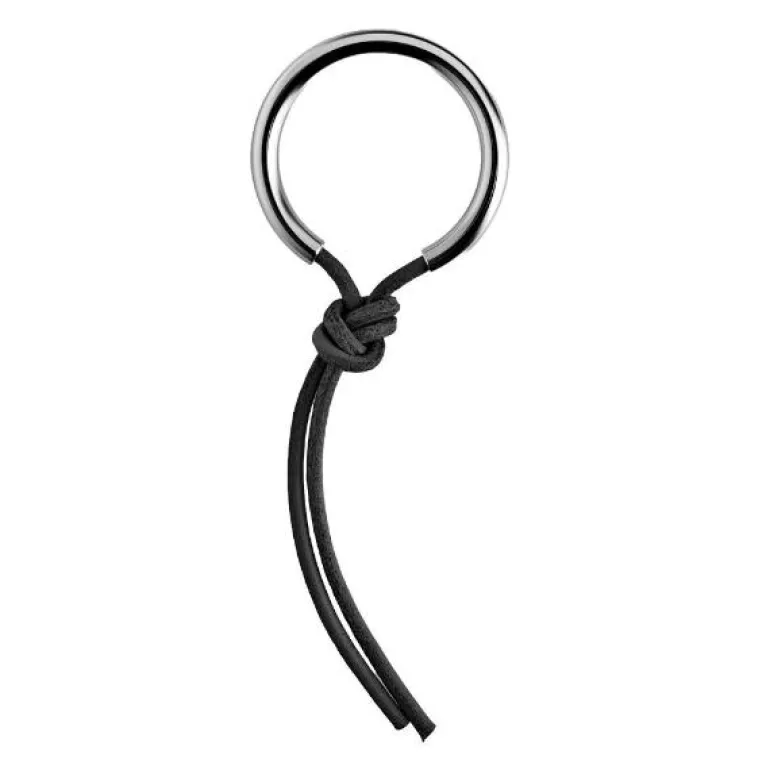 Nøkkelring 10x3,8 cm svart