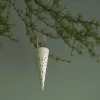 Nobili Julekremmerhus H18,5 cm snøhvit