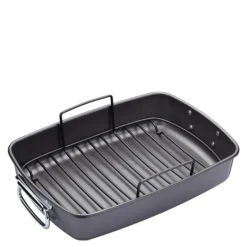 Non-stick langpanne med rist 40x28 cm