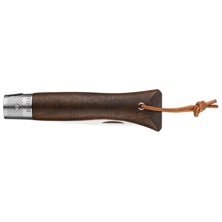 néo6 Opiflex lommekniv 7 cm svart valnøtt