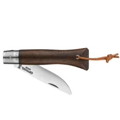 néo6 Opiflex lommekniv 7 cm svart valnøtt
