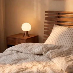 Noor LED-lampe 23 cm brun
